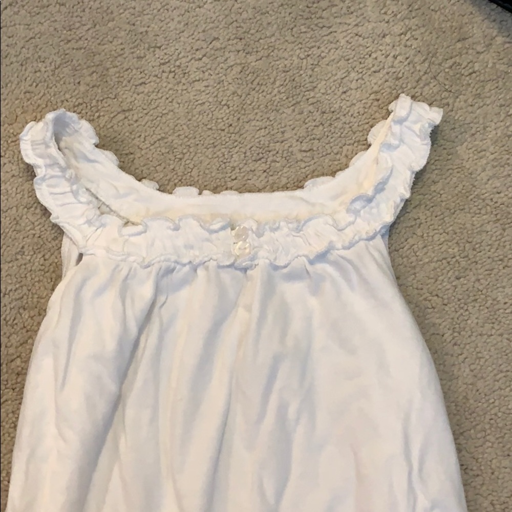Old navy girls white tank top